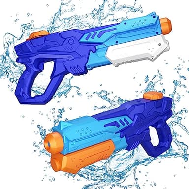 MOZOOSON 2 Pack 600ml Wasserpistole für Kinder, Wasserpistolen Großer Kapazität mit Reichweite bis zu 8-10 M, Water Spielzeug für Mädchen Junge Sommerpartys im Freien, Strand, Pool