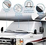 Big Ant Frontschutzplane FIAT Ducato wohnmobil, Schneedichte Regendichte Thermomatte Außenisoliermatte für FIAT Ducato ab Baujahr 2006，RV Fensterabdeckungen