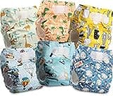 Littles and Bloomz FLV2-0602 Wiederverwendbare Stoffwindel, Standard-Klettverschluss, 6 Windeln