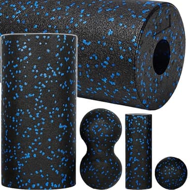 Retoo Faszienrolle & Faszienball Set – Selbstmassage für Rücken, Nacken, Beine, Füße – Effektive Triggerpunkt Therapie, Muskelentspannung, Fitness, Pilates, Yoga, Härte