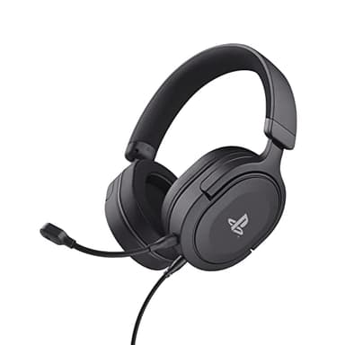 Trust Gaming Headset GXT 498 Forta Offiziell Lizenziert für PlayStation 5, Nachhaltig, PS4 / PS5 Headset, 1,2 m Kabel, Abnehmbares Mikrofon, Verstellbarer Kopfbügel, Over-Ear Kopfhörer, Schwarz