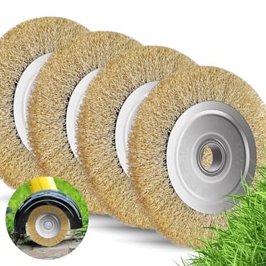 Forever Speed 4 Stück Fugenbürste Kompatibel für Gloria Multibrush und Anderen Drahtbürsten,10mm Breite Weedbrush Unkraut Bürste,110 x 16mm.Zur Entfernung Von Unkraut Moos