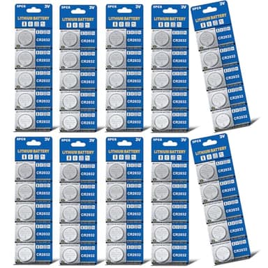CR 2032 50er Votivkerzen,CR2032 Batterien 3V Lithium-Knopfzelle,Teelichter, Video, Computer, Rechner, IC-Karten