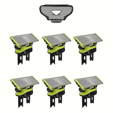 Rasierklingen kompatibel mit One Blade, 2/3/4/6er Packung, für Philips One Blade Elektrorasierer/Trimmer (6)