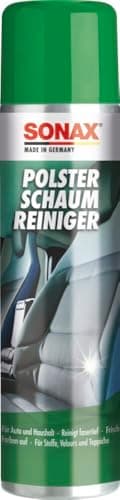 SONAX PolsterSchaumReiniger (400 ml) entfernt fasertief selbst hartnäckige Verschmutzungen aus Polstern, Teppichen und anderen Geweben | Art-Nr. 03062000