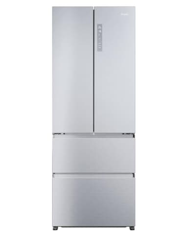 Haier French Door Kühl-Gefrierkombination 70 cm Breite I 446 L French Door Kühlschrank, freistehend I Doppeltür Kühlschrank mit Gefrierfach, No Frost I LED, Touch-Display I FD 70 SERIE 5 HFR5719ENMG