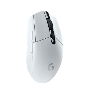 Logitech G305 LIGHTSPEED kabellose Gaming-Maus mit HERO 12K DPI Sensor, Wireless Verbindung, 6 programmierbare Tasten, 250 Stunden Akkulaufzeit, Leichtgewicht, PC/Mac - Weiß