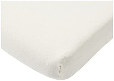 roba Spannbettlaken safe asleep® 60 x 120 – 70 x 140 - Baby Bettlaken für Kindermatratzen - Bio Baumwolle - GOTS und Oeko-Tex Standard 100 - Canadien White