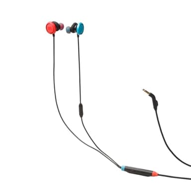JBL Quantum 50N, kabelgebundenes In-Ear Gaming-Headset mit JBL QuantumSOUND Signature, Sprackfokus-Mikrofon, Lautstärke-Slider und Stummschaltung, Multi-Plattform-Kompatibilität, Twistlock, Blau/Rot