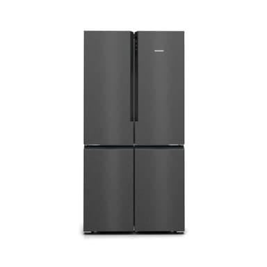 Siemens KF96NAXEA iQ500 French Door Kühlschrank, 183 x 91 cm, 405 L Kühlen + 200 L Gefrieren, hyperFresh längere Frische, noFrost nie wieder abtauen, superCooling schnellere Kühlung, Edelstahl Schwarz