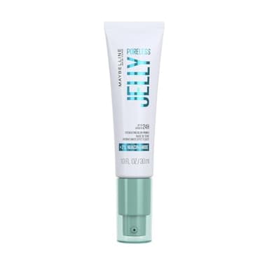 Maybelline New York Poreless Jelly Blurring Primer, Porenfreie Haut mit Frischekick, Mit Niacinamid für eine mit Feuchtigkeit versorgte Haut, Make-up-Halt für bis zu 24 Stunden, Vegane Formel, 30ml
