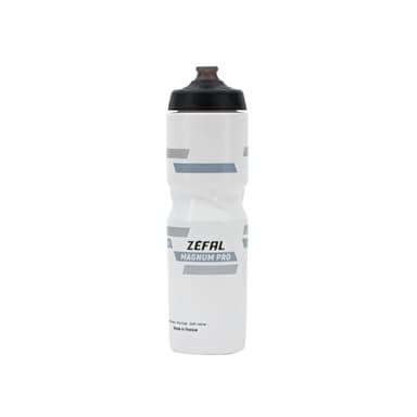 ZEFAL Magnum Pro - Premium Trinkflasche Fahrrad Weiß (Schwarz) - Große Fahrrad Trinkflasche 975ml - Ohne BPA Fahrradflasche 100% auslaufsicher - Weiche Mundstück Silicon