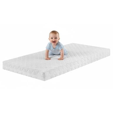 Bodyprotect Babymatratze 70x140 cm, Komfortschaum Kinder & Baby Matratze, Kindermatratze, Komfortschaummatratze 70 x 140 cm, Höhe ca. 9cm, Made in EU, Oeko-Tex, waschbar bis 95 Grad