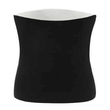 MilyaDE Winter Imitat Kaschmir Samt Nierenwärmer Rückenwärmer Hüftwärmer Damen Herren Senioren Taillenwärmer Bauchschutz Magenpflege Elastisch Taille Unterstützung, Schwarz XXL