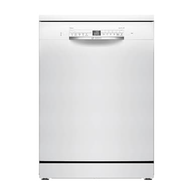 Bosch SMS2HTW08E Serie 2 Freistehender Geschirrspüler, 60 cm, Smart Start, bestätigte Hygieneleistung, Extra Trocknen, Favoritenprogramm, Silence on Demand, AquaStop, Home Connect App, Weiß