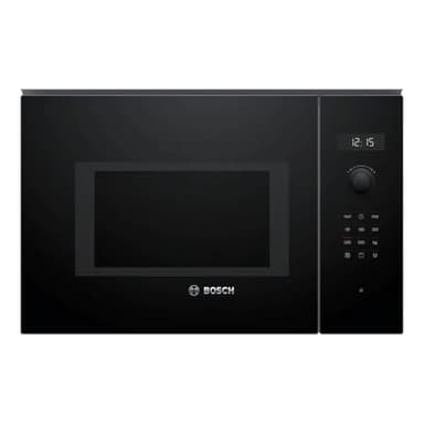 Bosch BEL554MB0 Serie 6 Einbau-Mikrowelle, 38 x 59 cm, 900 W, Drehteller 31,5cm, Türanschlag Links, AutoPilot 8 8 Automatikprogramme, Reinigungsunterstützung, LED-Touchdisplay