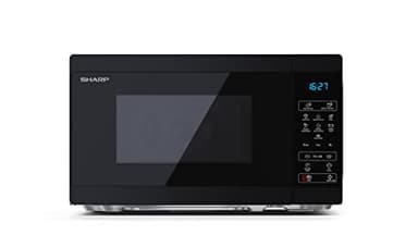 SHARP MS02E Mikrowelle (Mikrowelle: 800W, 11 Leistungsstufen, Auftaufunktion, Abmessungen: 440x258x324cm), schwarz