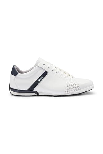 BOSS Men Saturn_Lowp_lux4 A_N Sneaker White 43 EU