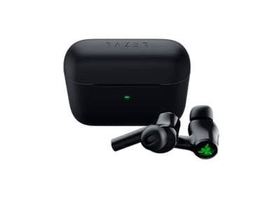 Razer Hammerhead True Wireless (2nd Gen) - Kabellose Earbuds (In-Ear Ohrhörer, Chroma RGB Beleuchtung, aktive Rauschunterdrückung ANC, ultra-niedrige Latenzen, Lade-Etui) Schwarz
