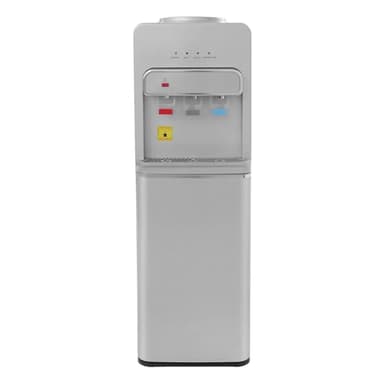 Wasserspender Bodenstehender mit Bodenbeladung, Elektrischer Bodenstehender Wasserspender, Wasser Spender mit Heiß und Kaltauslauf, 3-Temperatur, 85-95℃, für Zuhause, Büro, Küche (Silber)
