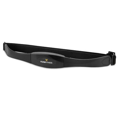 Flow Fitness 5 kHz Brustgurt/Herzfrequenzmesser – Kompatibel Geräten – Waschbar – Präzise Herzfrequenzmessung – Bequem & Einstellbar
