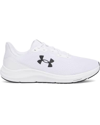 Under Armour Charged Pursuit 4 Track Herren-Laufschuhe, Weiß Weiß Schwarz, 42 EU