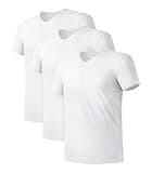 DAVID ARCHY Herren Unterhemden Business aus Micro Modal mit V-Ausschnitt Herren T-Shirt, 3er Pack