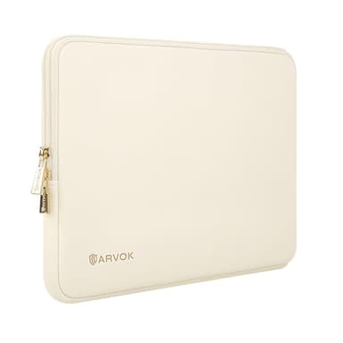 Arvok 13 13.3 Zoll Laptoptasche Schutzhülle, Wasserabweisend Laptophülle Notebook Hülle Tasche für MacBook Air MacBook Pro 13 14 Zoll, für HP ThinkPad Dell Lenovo Asus Acer MSI, Weiß