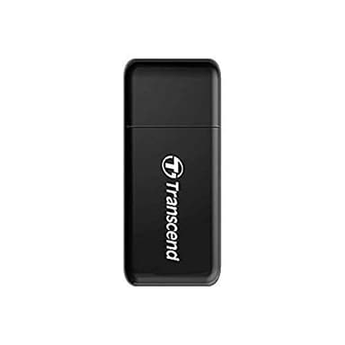 Transcend Multifunktionskartenleser mit SD- und microSD-Steckplatz sowie USB-Anschluss USB 3.1 Gen 1, Schwarz - TS-RDF5K