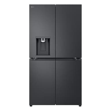 LG GML960EVBE, Multi Door, Klasse E, 641 L, Total No Frost, Festwasseranschluss, Eis-, Crushed Ice- und Wasserspender, Essence Black Steel
