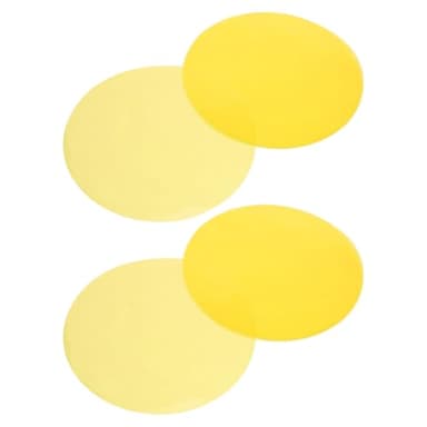 NUOBESTY 10 StüCk Selbstklebende Farbfolien FüR Lichtkorrektur Runde Farbfilter FüR Led Studioleuchten Gelbe Farbfolie FüR Dekorative Lichtfilter Und Fotostudio ZubehöR