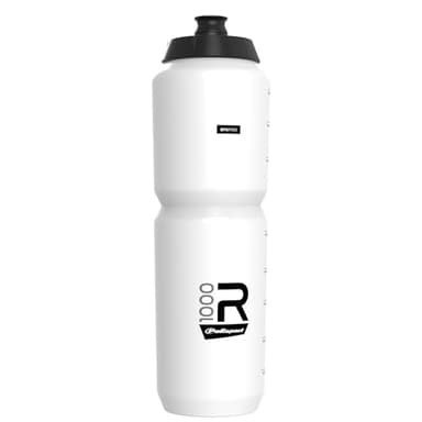 Polisport 8649100008 - R Collection Fahrradflasche Modell R1000 mit einem Fassungsvermögen von 1000 ml. BPA-freie Trinkflasche für Radfahrer in Weiss
