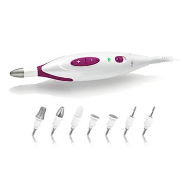 medisana MP 815 elektrisches Maniküre & Pediküre-Set mit 7 Nagelpflege Aufsätzen, 2 Geschwindigkeitsstufen für Nägel, Nagelhaut und Hornhaut