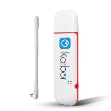Karbor 4G LTE WLAN-USB-Modem, 300 Mbit/s kostengünstiger WLAN Stick USB-Mobil-Breitband-Dongle, verbindet bis zu 10 Geräte, ideal für Geschäft und Reisen (1 Stück Externe Antenne enthalten)