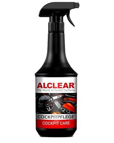 ALCLEAR 721CP Cockpitpflege 1000 ml – Seidenglanz Innenraumreiniger für Kunststoff, Vinyl und Leder – antistatisch, UV-Schutz, staubabweisend – duftneutral – Made in Germany