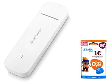 Huawei E3372-325 Surfstick LTE Highspeed 4G 150Mbits USB 2.0 - Weiß inkl. Lebara SIM Karte