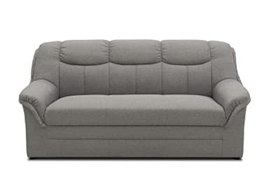 DOMO. collection Sofa Berlin, klassisches 3er Sofa, Polstergarnitur mit hochwertigem Federkern, 3 Sitzer 178 x 90 x 89 cm (BxTxH), hellgrau