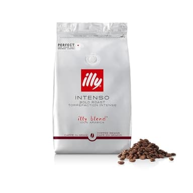 illy, Kaffeebohnen Zum Mahlen INTENSO, 100 % Arabica mit Aromen von Kakao und Trockenfrüchten, Vollmundiger und Kräftiger Nachgeschmack, 1 Dose mit 500g
