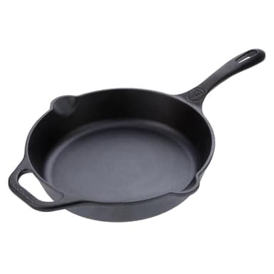 VICTORIA Bratpfanne Gusseisenpfanne Eingebrannte, Induction 30cm Geeignet für Feuer, Grill, Backofen, Ceranfeld, Gas, Cast Iron Skillet Cured, Toxic Free Non-Stick Kochgeschirr ohne PTFE oder PFOA
