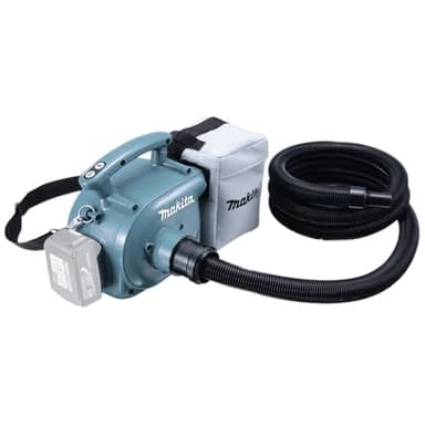 Makita DVC350Z Akku-Staubsauger 18 V (ohne Akku, ohne Ladegerät), Schwarz, Blau, Grau
