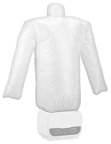 Sichler Haushaltsgeräte Hemden Bügelpuppe: Digitale 2in1-Bügelpuppe mit Warmluft-Gebläse, Versandrückläufer (mit Gebläsefunktion, mit Warmluftgebläse, Wäscheleine)