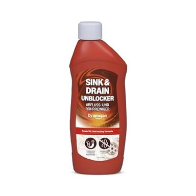 by Amazon Spülbecken- und Abflussreiniger, leistungsstarke und schnell wirkende Formel, 500 ml