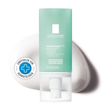La Roche Posay Hydraphase HA Reichhaltig, Pflegende Gesichtscreme für 72h intensive Feuchtigkeit und mehr Strahlkraft, Aufpolsternd, Mit natürlichem Hyaluron und Sheabutter, 50 ml