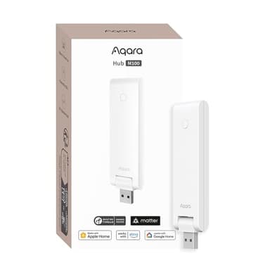 Aqara Smart Hub M100 für Hausautomation, Matter-Controller, Thread-Grenzrouter mit Aqara Zigbee(Keine Drittanbieter), Unterstützt Alexa, Apple Home, Google Home, SmartThings, IFTTT und Home Assistant