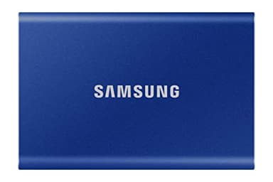 Samsung Portable SSD T7, SSD 2 TB, USB 3.2 Gen.2, 1.050 MB/s Lesen, 1.000 MB/s Schreiben, Externe SSD-Festplatte für iPhone 15 und neuer, Mac, PC, Smartphone und Spielkonsole, Blau, MU-PC2T0H/WW