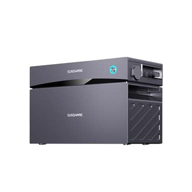 SUNSHARE GLORY All-in-One Balkonkraftwerk mit Speicher 1,5 kWh (1526 Wh) – Integrierter Mikro-Wechselrichter, Semi-Solid Akku mit Auto-Brandschutz & Vollmetallgehäuse, Plug & Play, Smart App, Notstrom