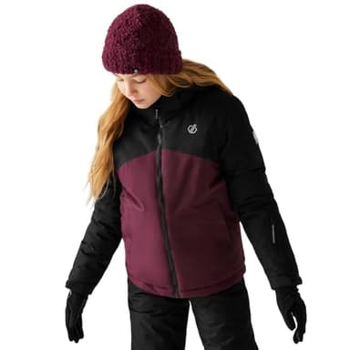 Dare2b Unisex Kids Jacket Impose V Skijacke, Schwarze Feige, 146