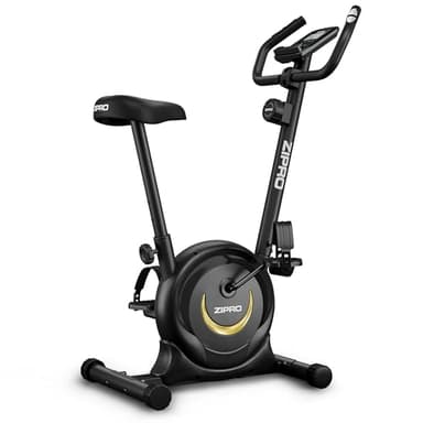 ZIPRO Ergometer Heimtrainer Fahrrad mit 8-Stufigem Magnetwiderstand, Smartphone-Halter, LCD-Monitor, Verstellbarem Sattel, Hometrainer Fahrrad für Cardiotraining zu Hause, Leichtes Fitnessbike