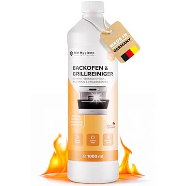 MM HYGIENE® Backofenreiniger extra stark 1000ml – Backofenreiniger & Grillreiniger gegen Ruß, Rauchharz & Eingebranntes | Für Grill, Backofen, Ofen | Hochwirksamer Ofenreiniger – Made in Germany