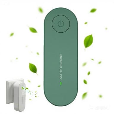 Luftreiniger, leise und energieeinsparender kleiner Luftreiniger, entfernt Gerüche von Haustieren/Toiletten/Staub/Büros/Heimen/Zimmern (Grün)